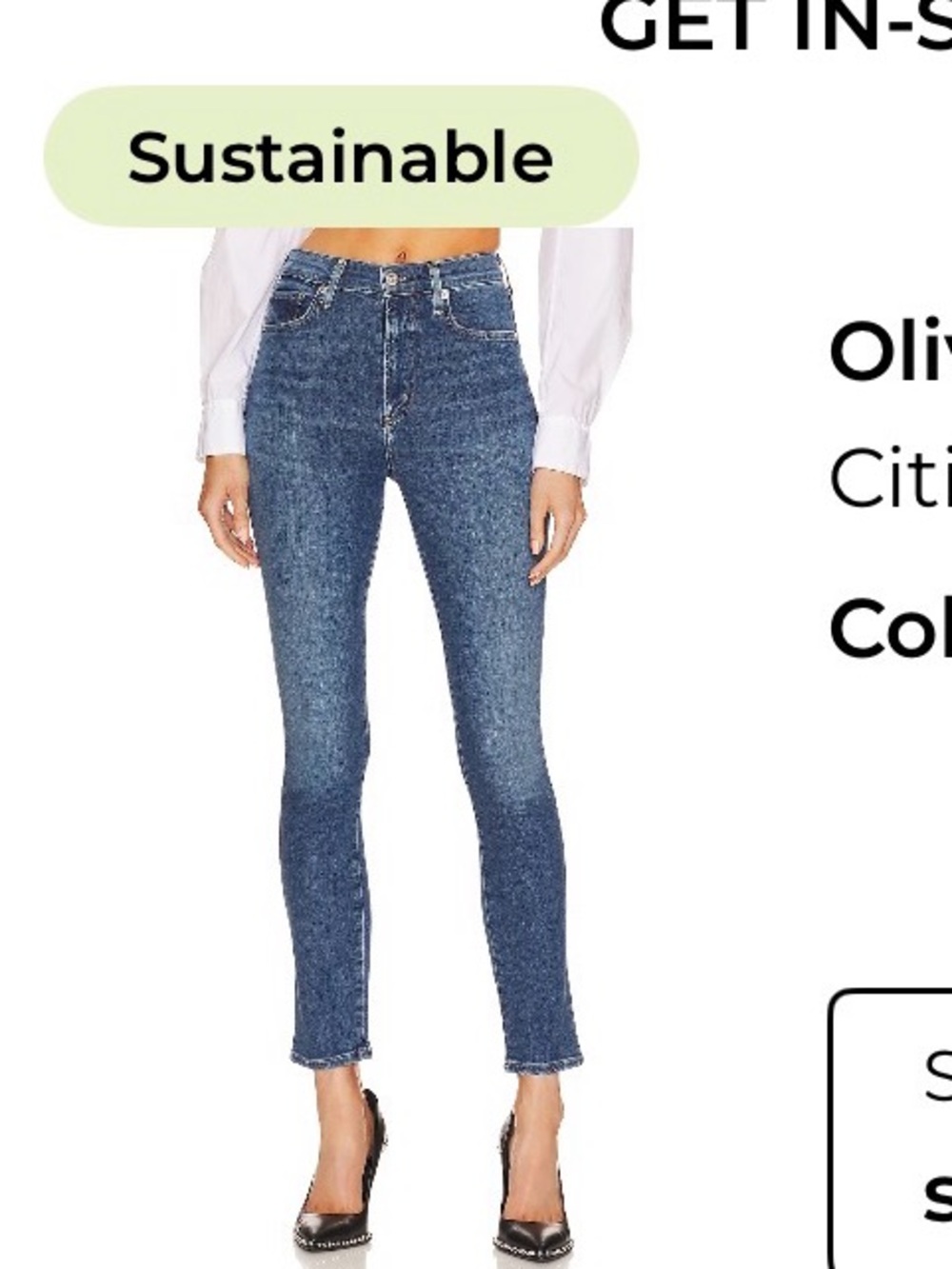 Citizens Of Humanity Olivia High-Rise Skinny Jeans in Lawless